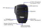 Zodiac monofon bluetooth m/PTT og 3.5 mm. Uttak - Bilde 2