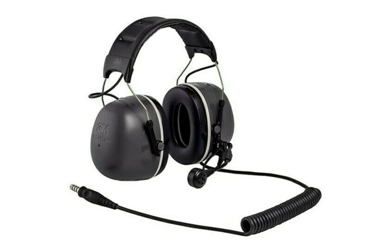 MT73H450A-38 Peltor CH-5 headset m/hodebøyle og høy lyddemping, 37 dB, grå - Bilde 1